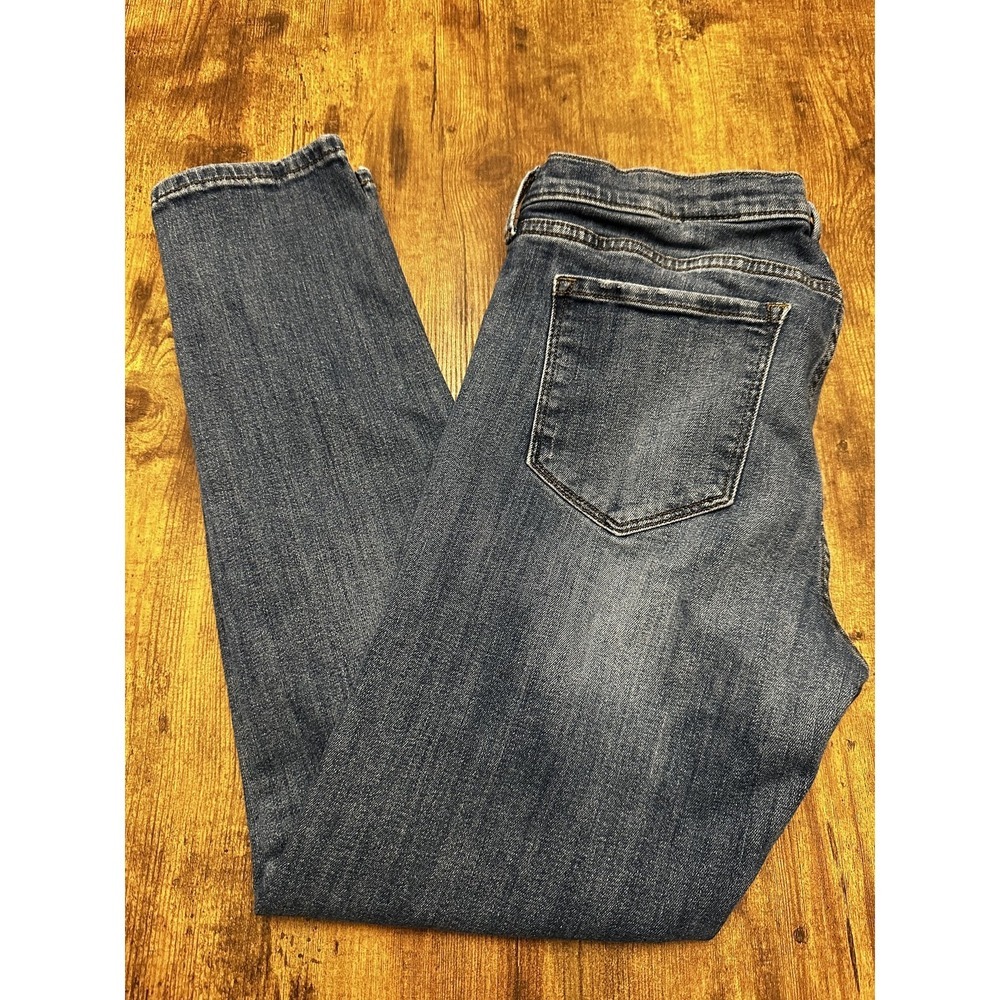 Banana Republic Skinny Ankle Mid-Rise Jeans in Dark Indigo Wash #314